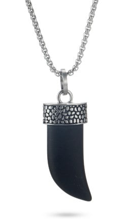 Agate Shark S Tooth Pendant