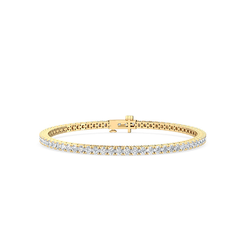 3ct lab grown diamond tennis bracelet in 18ct yellow gold – Alexander Jewellers