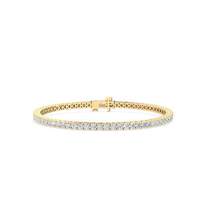 3ct lab grown diamond tennis bracelet in 18ct yellow gold – Alexander Jewellers