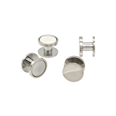 Rhod/White Rnd Screw(Set of 4)