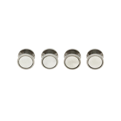 Rhod/White Rnd Screw(Set of 4)