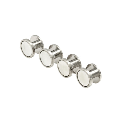 Rhod/White Rnd Screw(Set of 4)