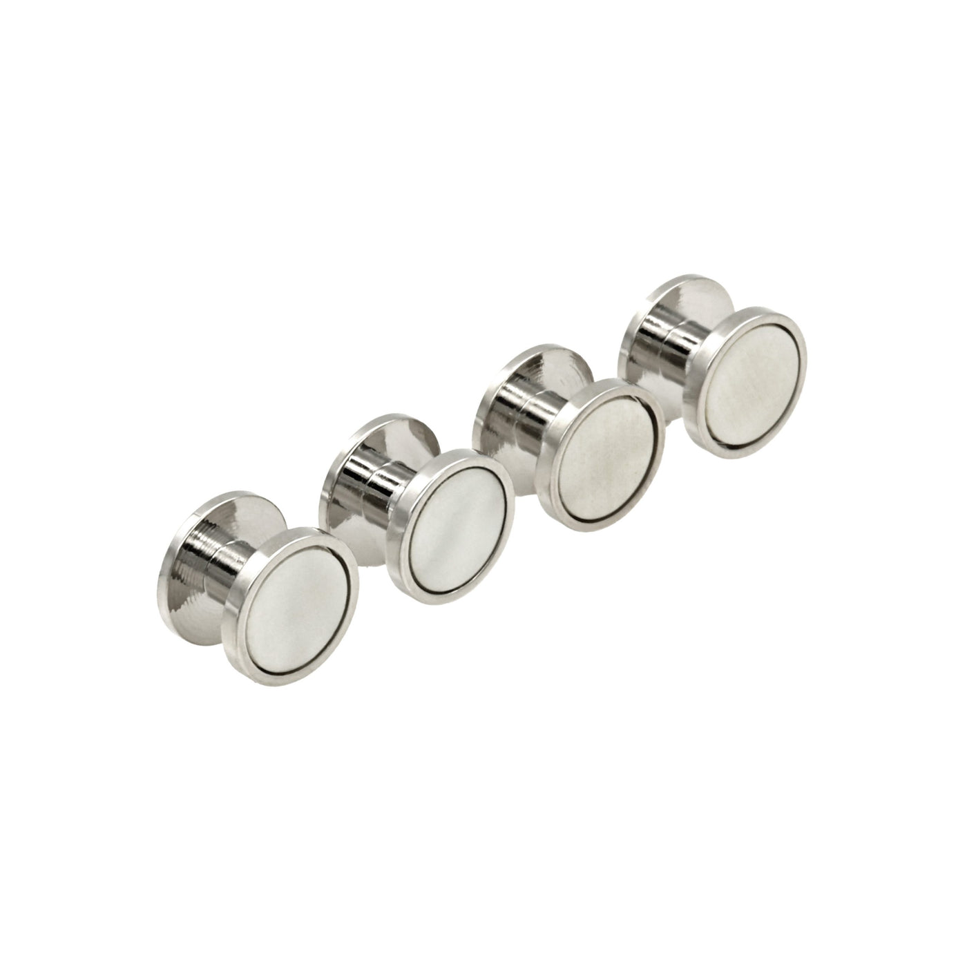 Rhod/White Rnd Screw(Set of 4)