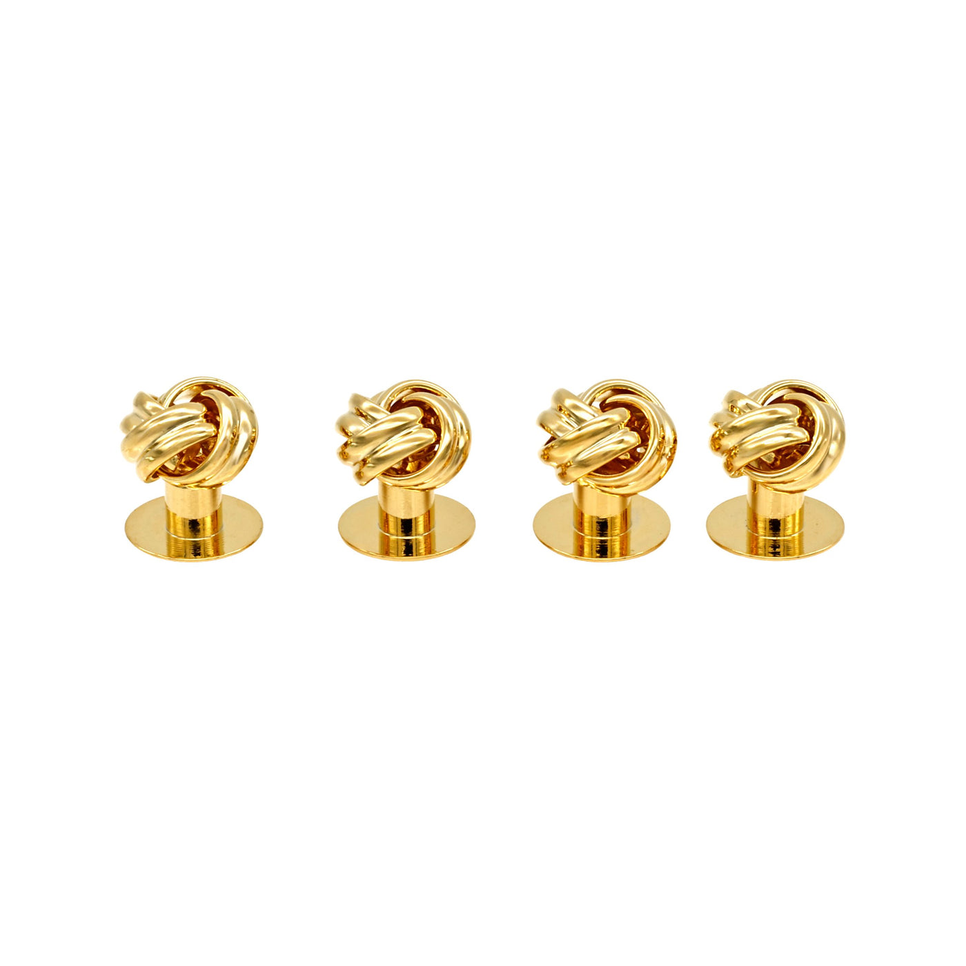 Gold Knot Shirt Studs (set of 4)
