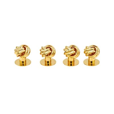 Gold Knot Shirt Studs (set of 4)