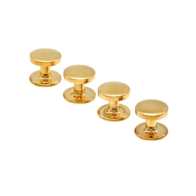 Gold Military Stud 4pc Shirt Stud set