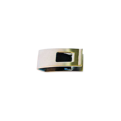 Rhodium Plated Cutout Money Clip