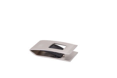 Rhodium Plated Cutout Money Clip