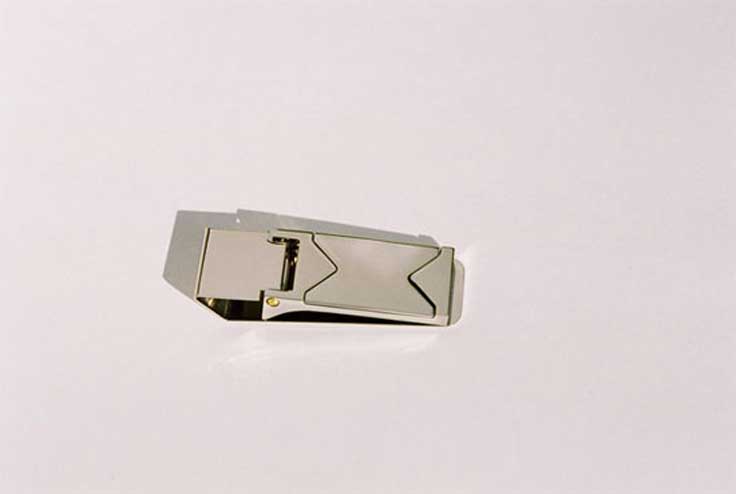 Polished Rhodium Plated Money Clip