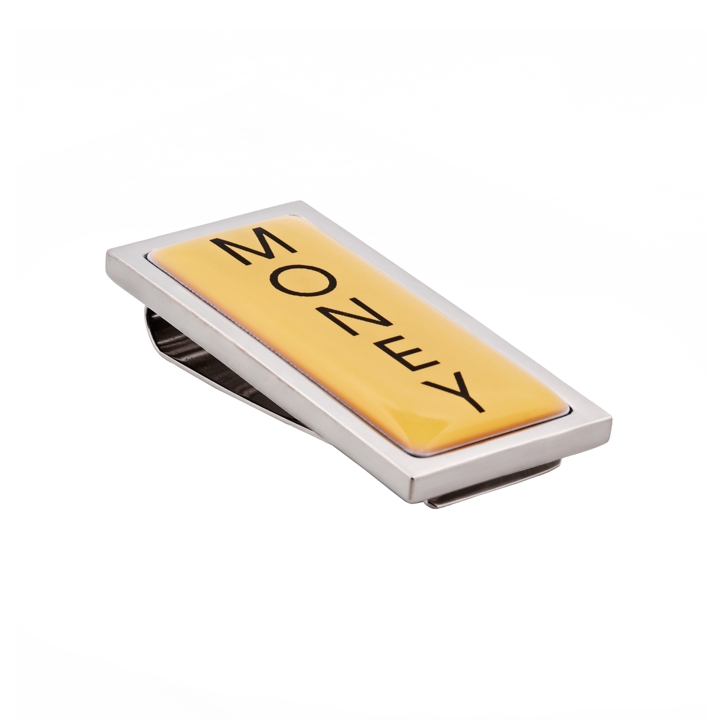 Rhodium Plated & Resin $ Money Clip