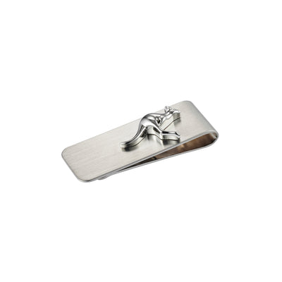 Brushed Stainless Steel & Kangaroo Money Clip