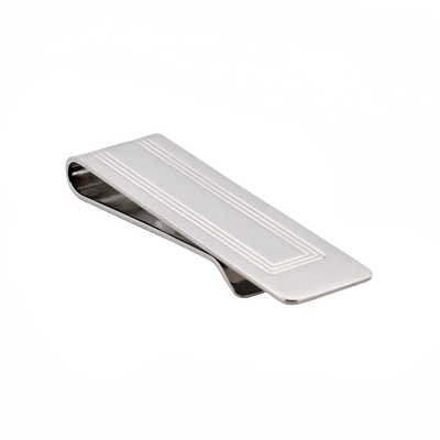 Rhodium Plated Money Clip