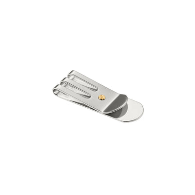Polished Stainless Steel & Gold Screw Money Clip