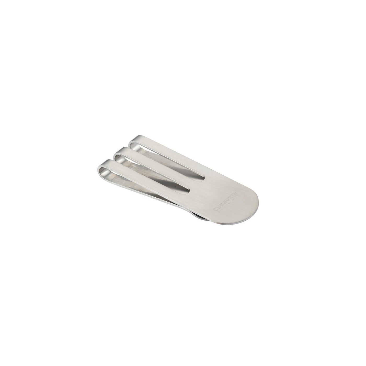 Brushed Stainless Steel & Gold Screw Money Clip