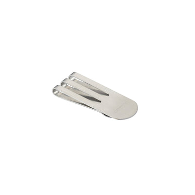 Brushed Stainless Steel & Gold Screw Money Clip