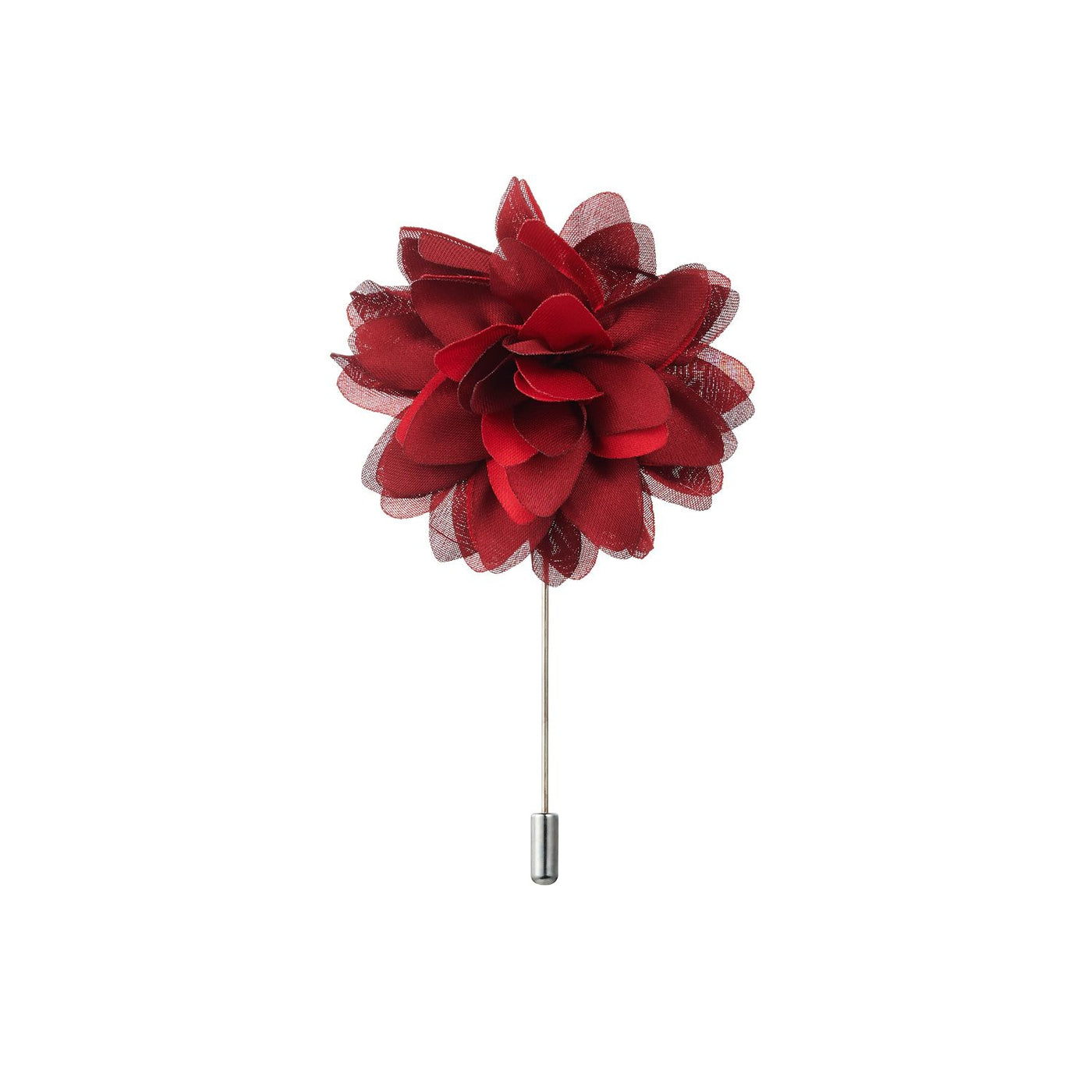 Red Flower Lapel Pin