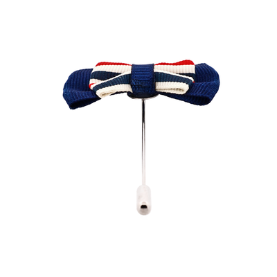 Red White Blue Bow Tie Lapel Pin