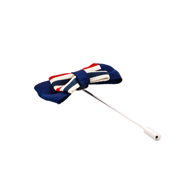 Red White Blue Bow Tie Lapel Pin