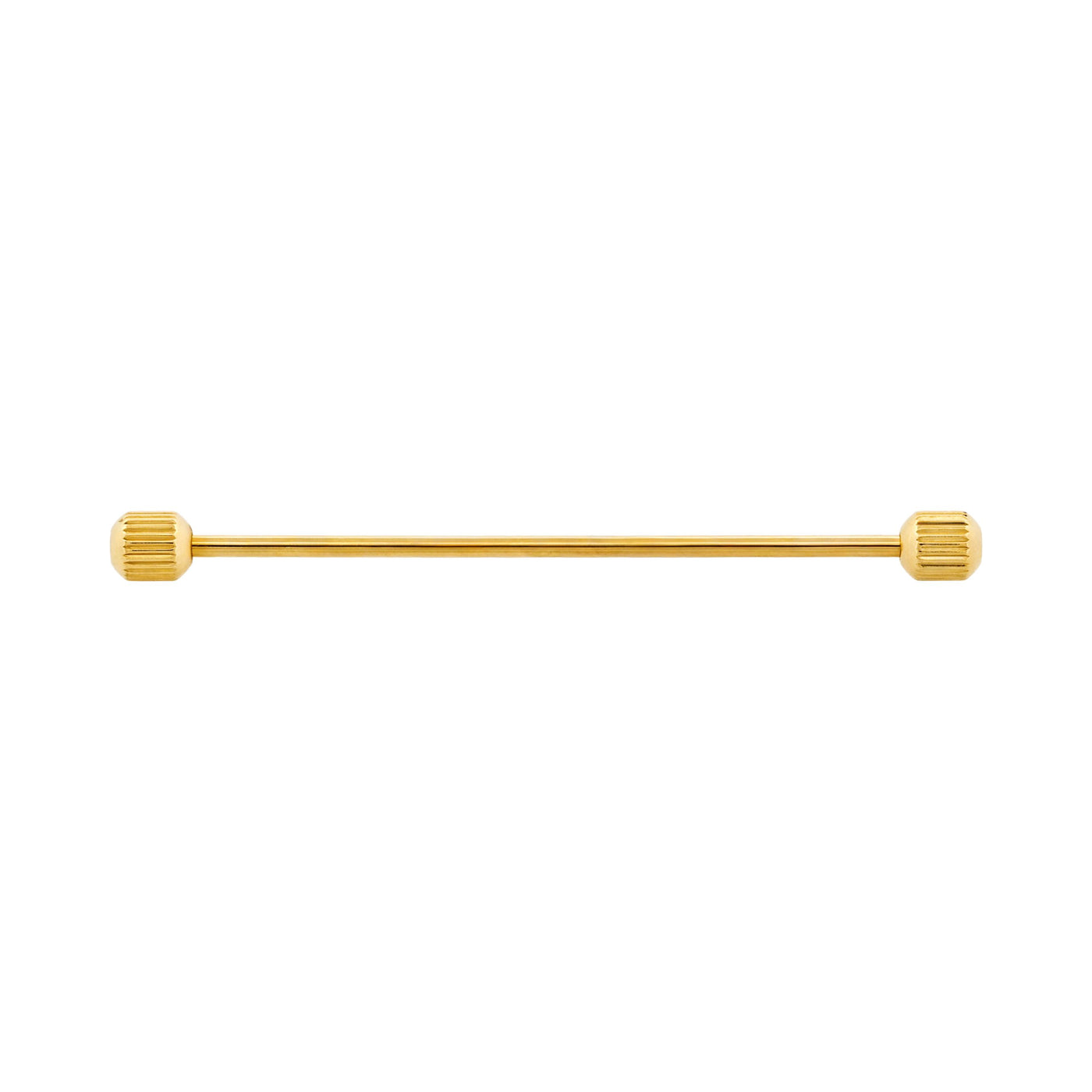 Gold round milled Collar Pole