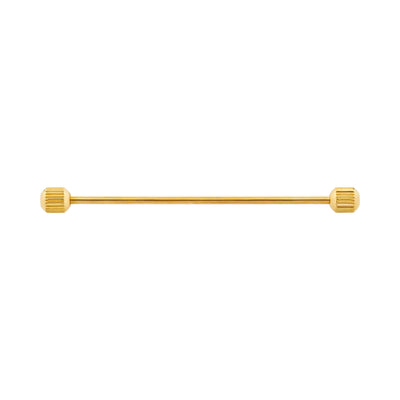Gold round milled Collar Pole