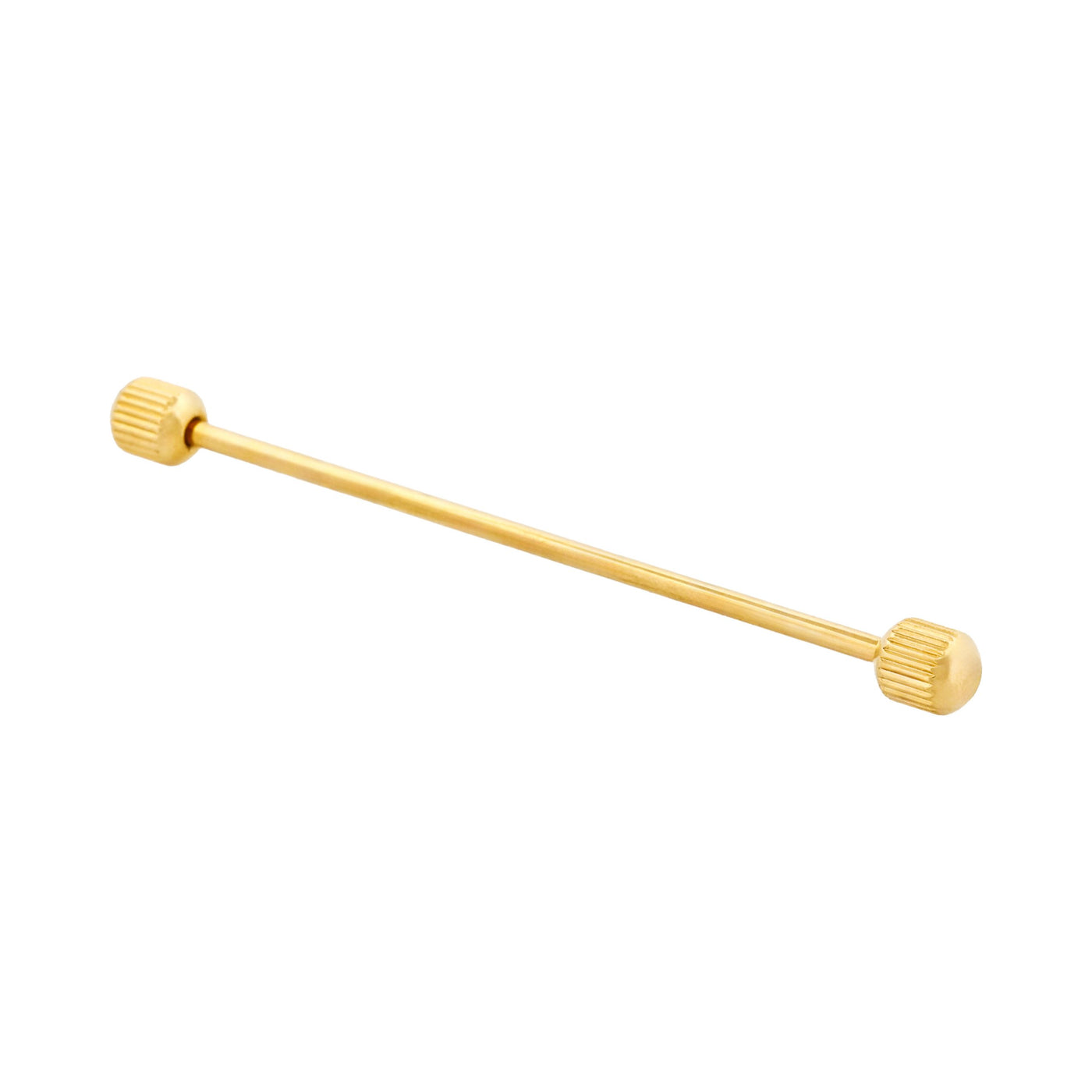 Gold round milled Collar Pole