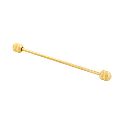 Gold round milled Collar Pole