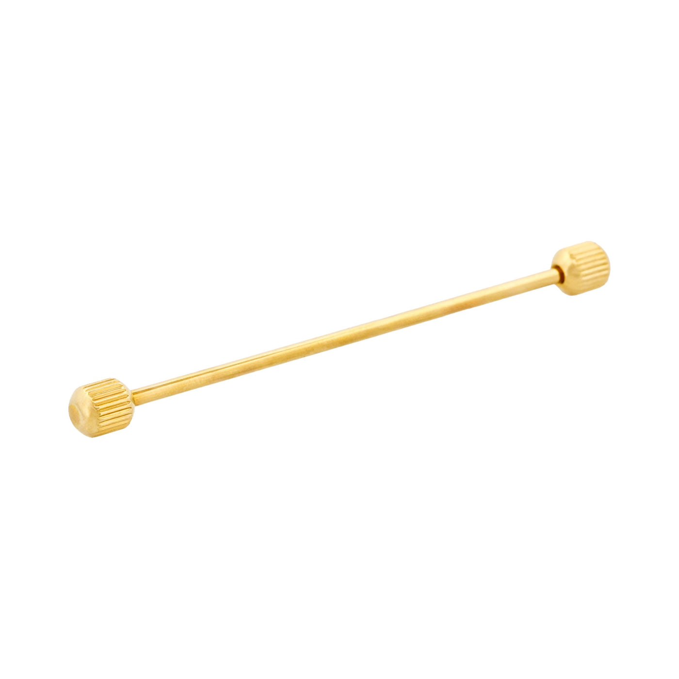 Gold round milled Collar Pole