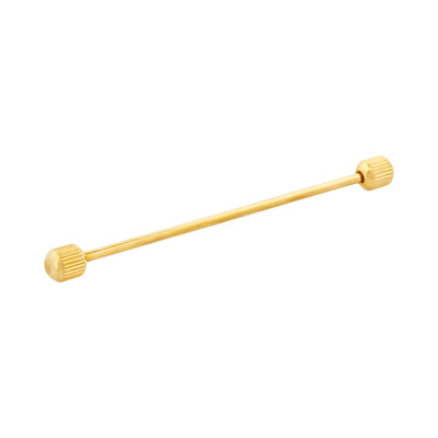 Gold round milled Collar Pole