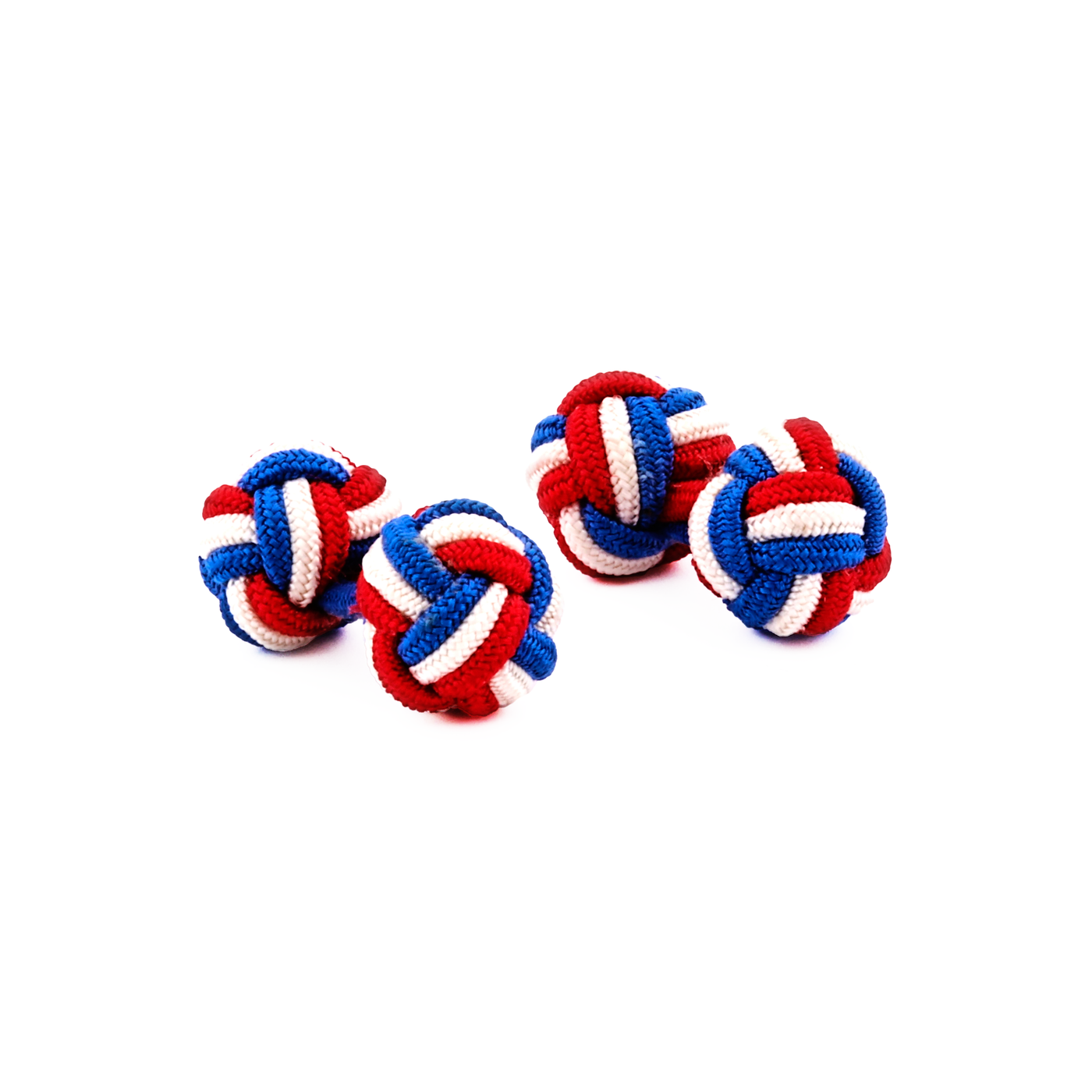 Silk Knots Red White Blue Set