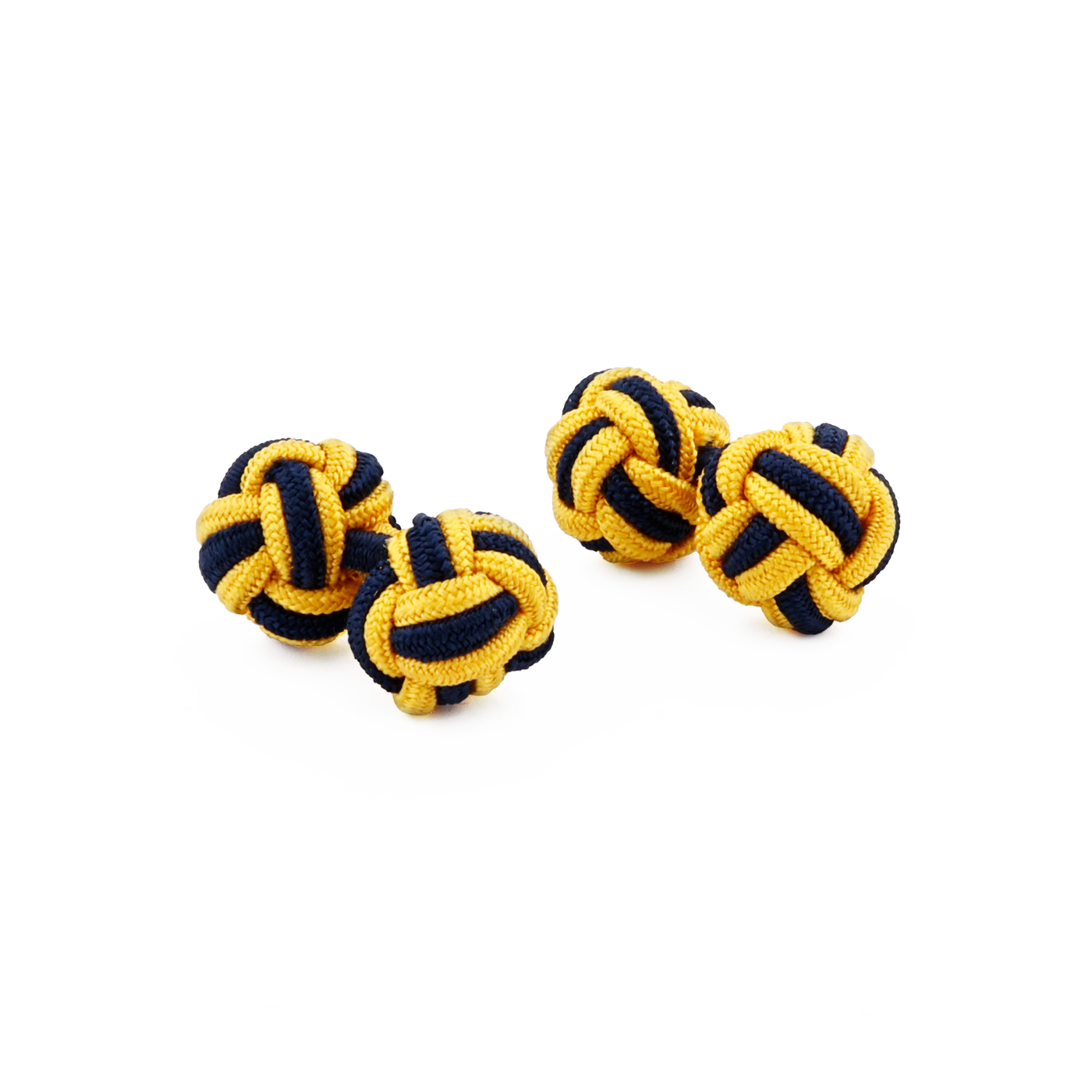 Silk Knots Gold Navy Set