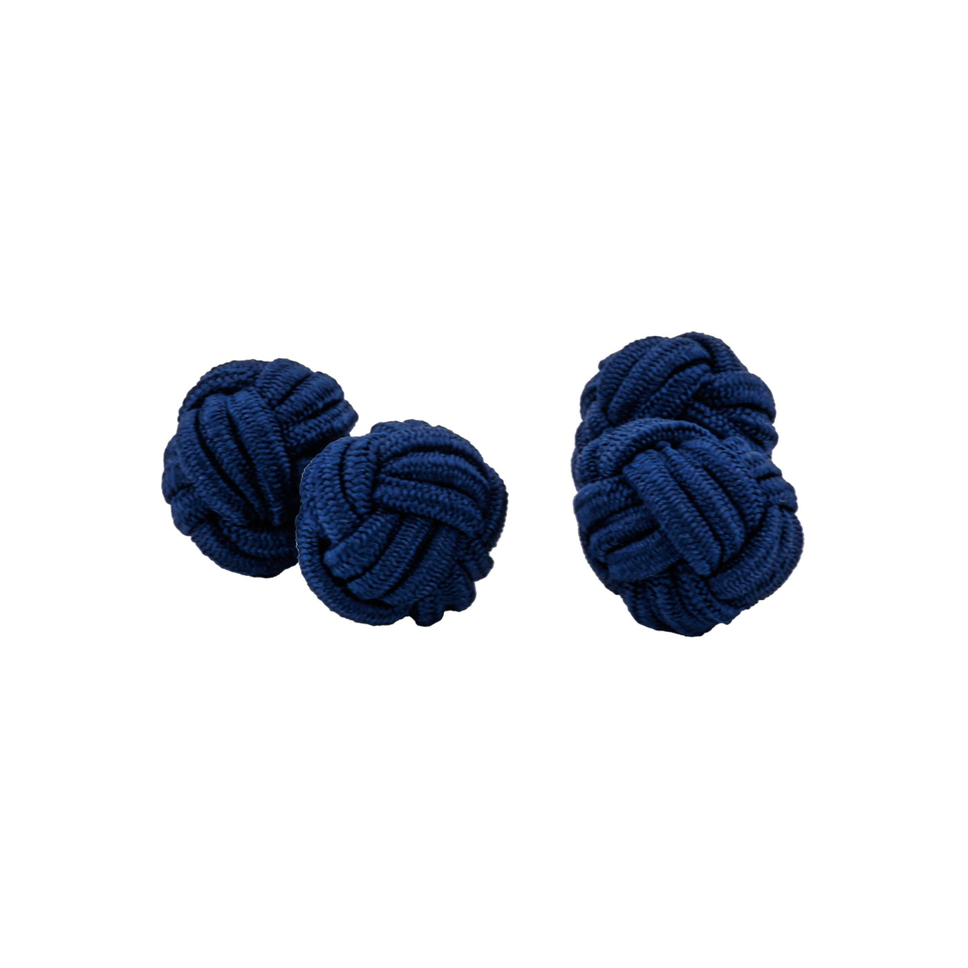 Navy Silk Knot Cufflinks