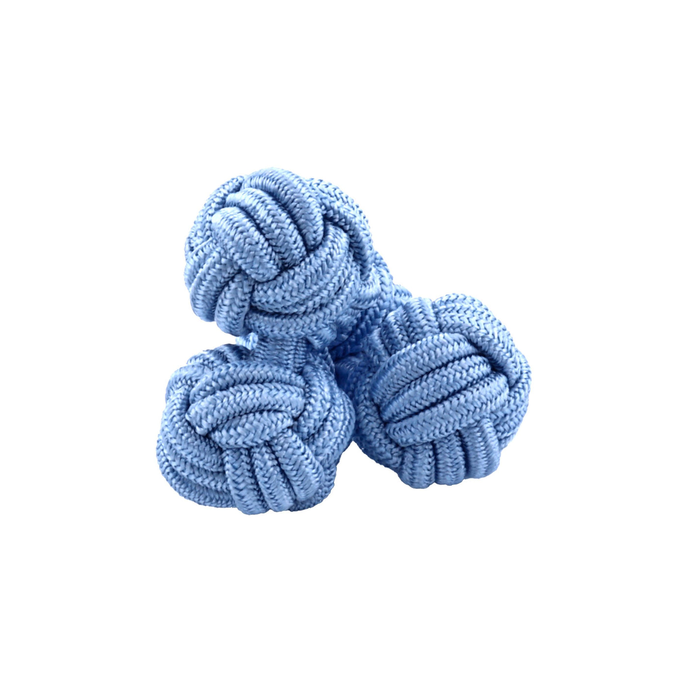 Sky Blue Silk Knot Cufflinks
