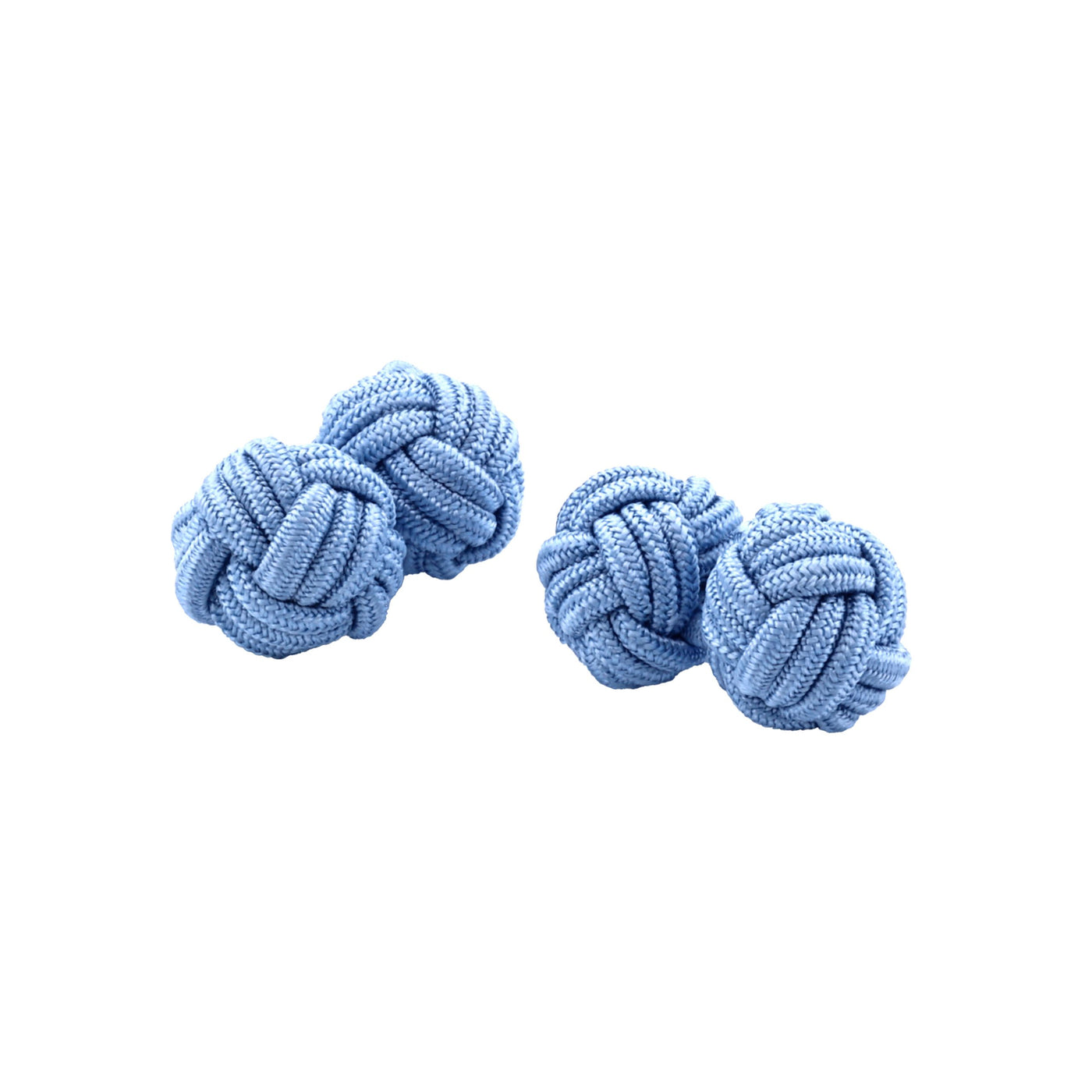 Sky Blue Silk Knot Cufflinks