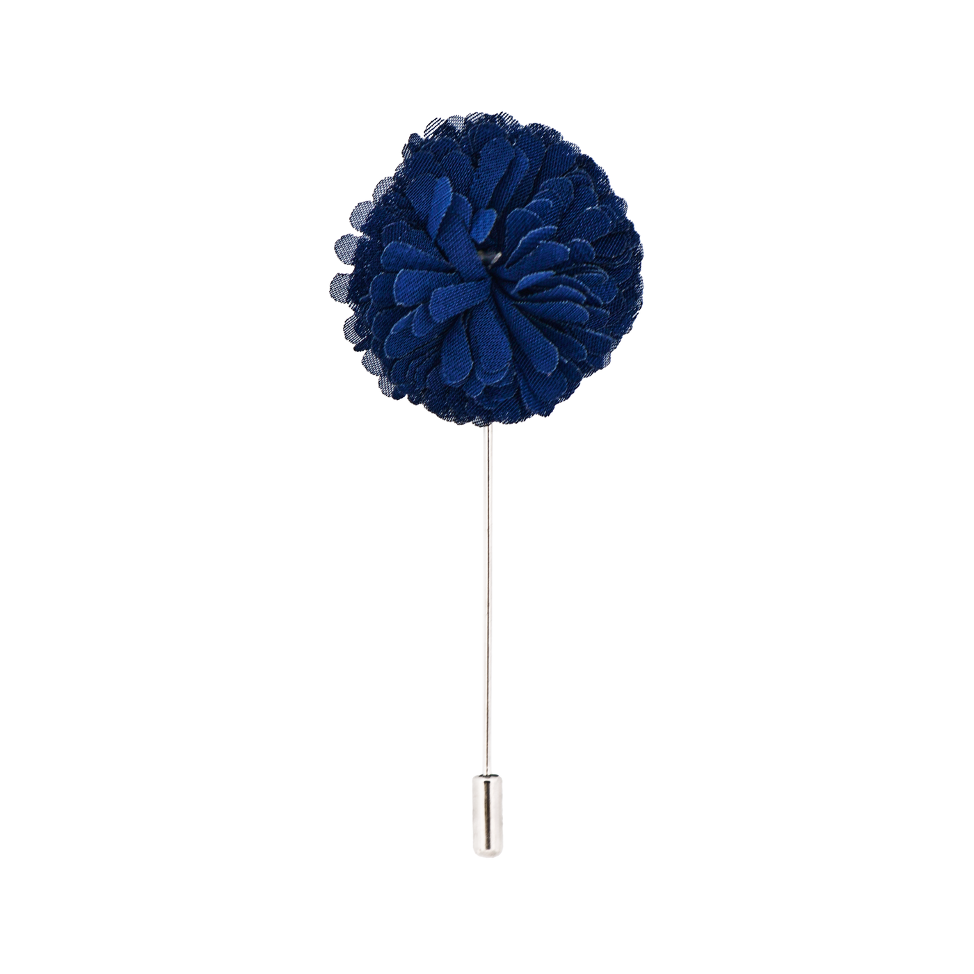 Petrol Blue Flower Lapel Pin