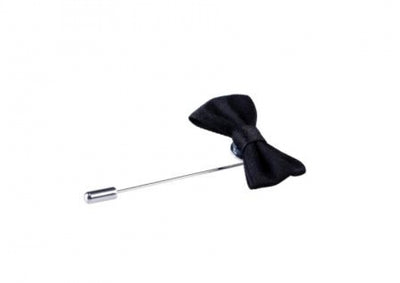 Black Bow Tie Lapel Pin