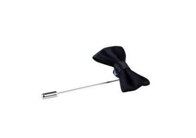 Black Bow Tie Lapel Pin