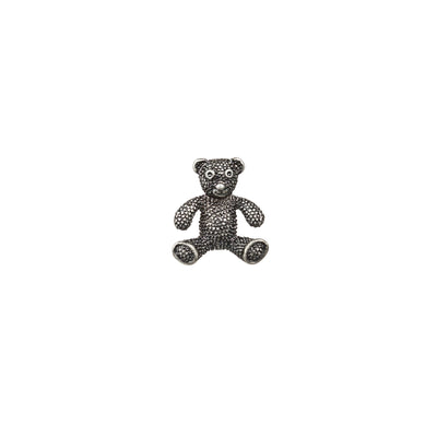 Antique Plated Teddy Bear Lapel Pin