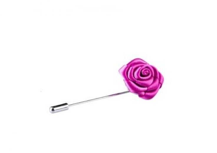 Small Pink Floral Lapel Pin