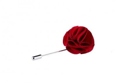 Red Flower Lapel Pin