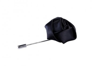 Black Rose Lapel Pin