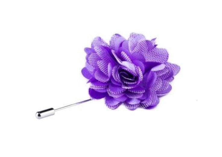 Purple Flower Lapel Pin