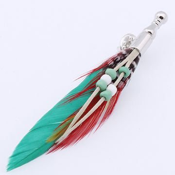 Green Feather Lapel Pin