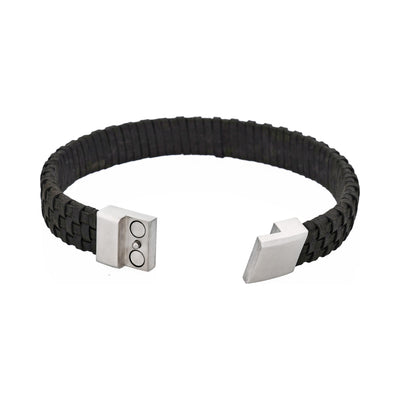 Braided Italian Leather Bracelet