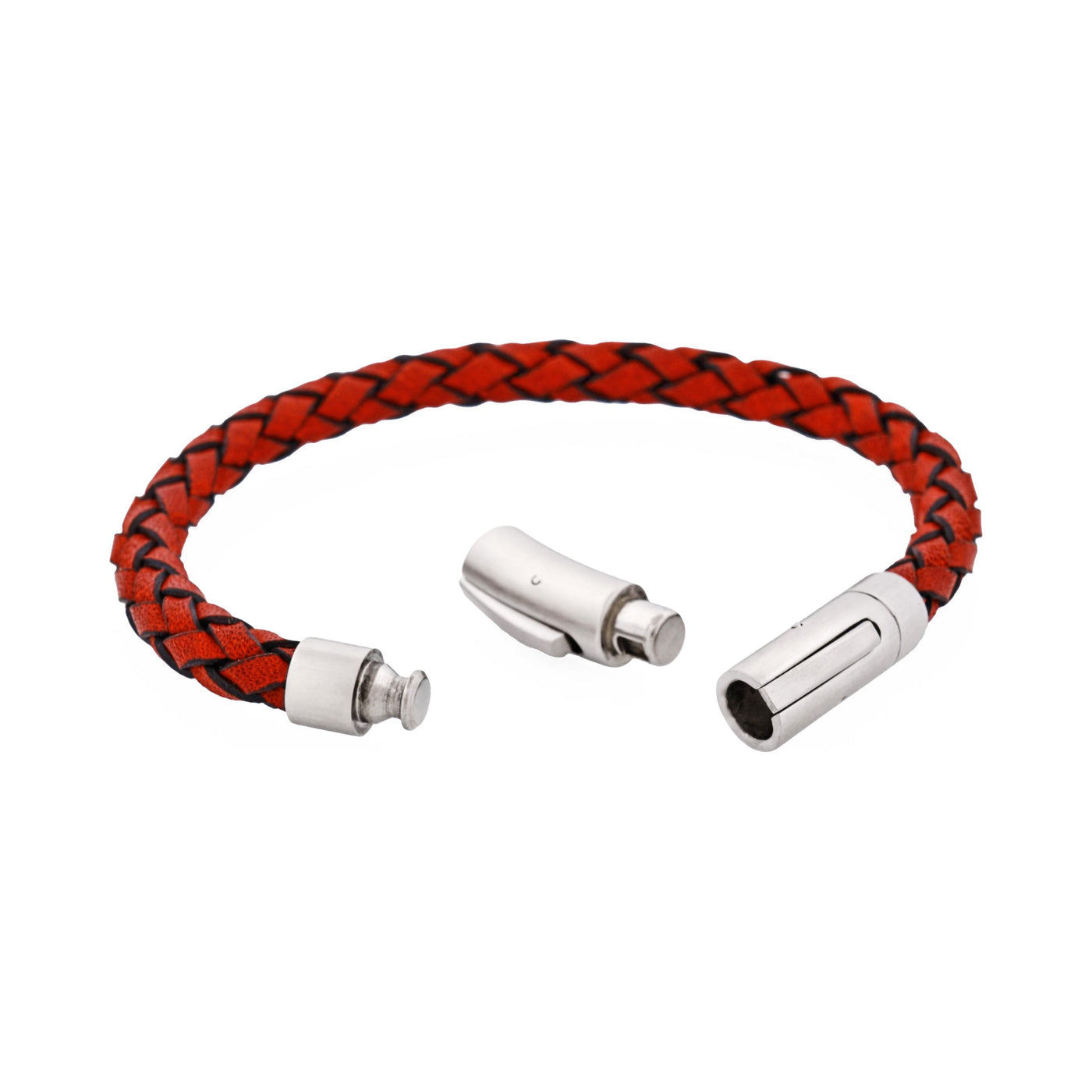 Red Italian Leather Bracelet