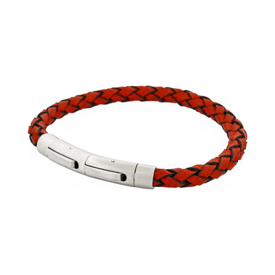 Red Italian Leather Bracelet