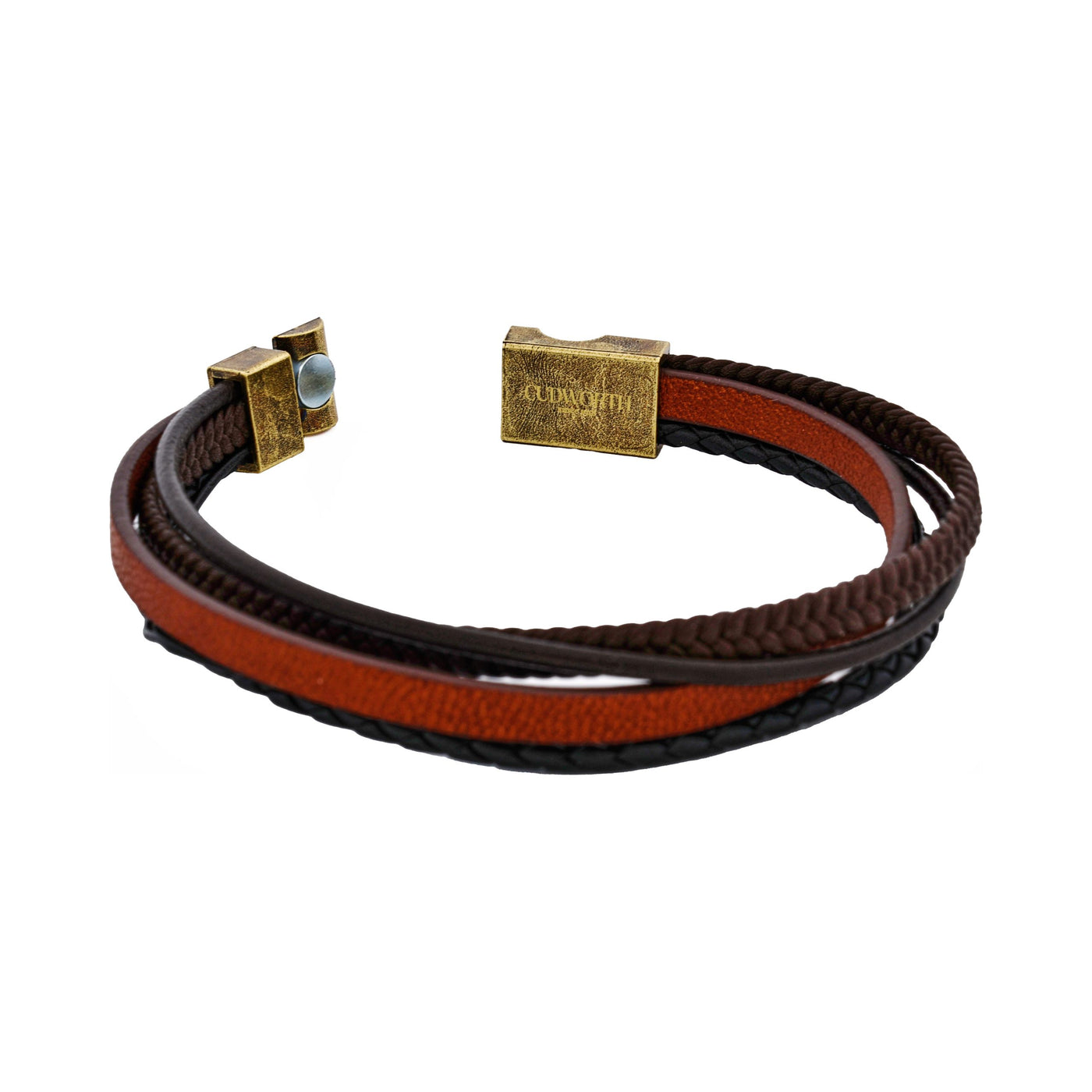 Brown/Black Leather Bracelet