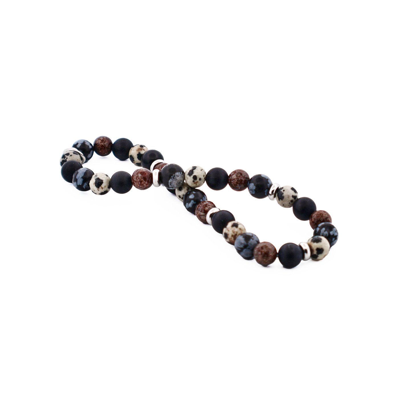 Multi Coloured Agate Bead Bracelet