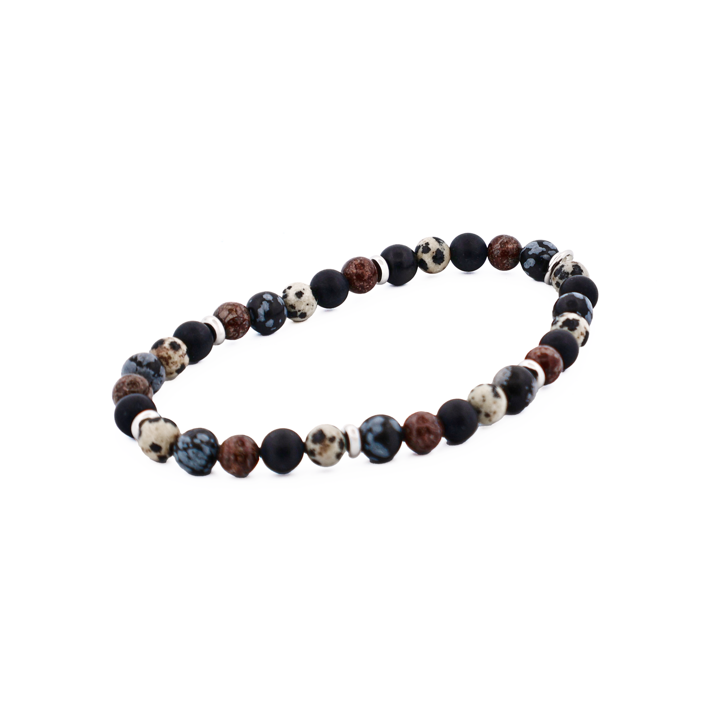 Multi Coloured Agate Bead Bracelet