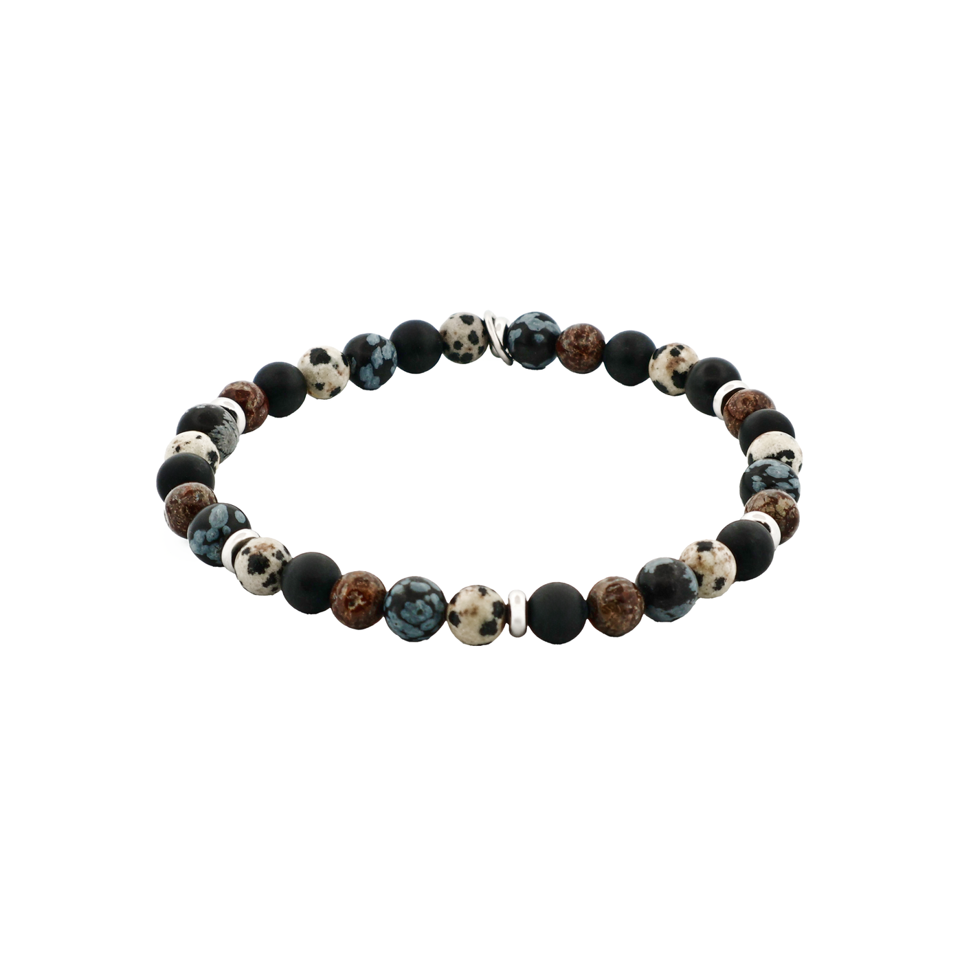 Multi Coloured Agate Bead Bracelet