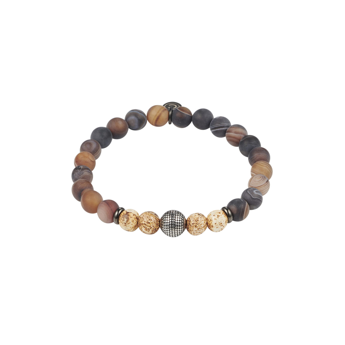 Matt Agate Stone Bead Bracelet